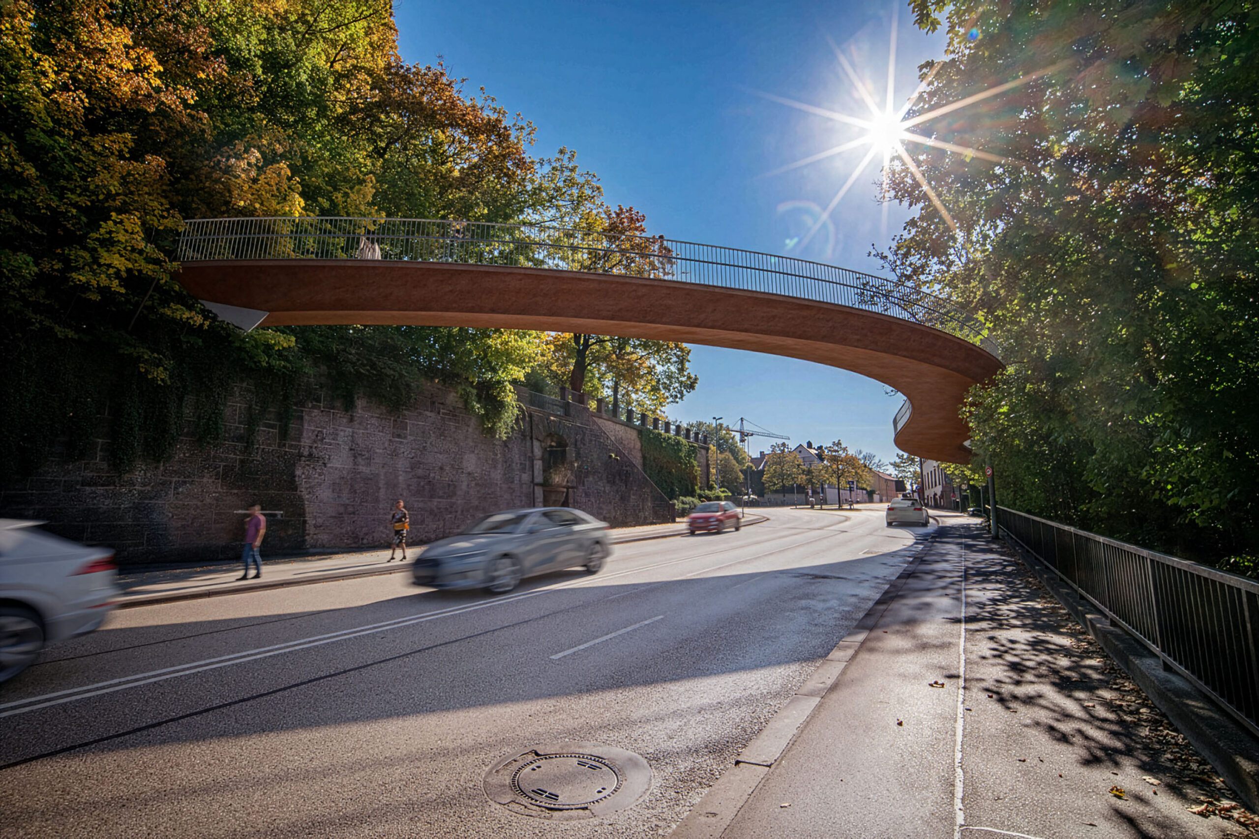 München Brücke Giesinger Berg